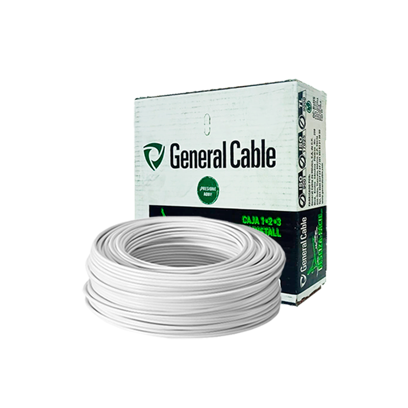 CABLE THHN 10 BLANCO GENERAL CABLE CAJA